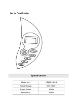 Preview for 4 page of Cornell CBM-PH30LB User Manual