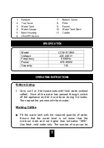 Preview for 4 page of Cornell CCM-E12BK User Manual