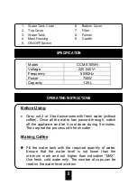 Preview for 4 page of Cornell CCM-S10WH User Manual