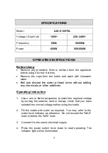 Preview for 4 page of Cornell CJK-S105TVL User Manual