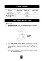 Preview for 4 page of Cornell CSM-EL688B User Manual