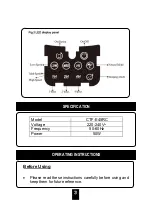 Предварительный просмотр 4 страницы Cornell CTF-E45RC User Manual