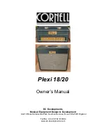 Cornell Plexi 18 Owner'S Manual preview