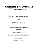 CornellCookson SGHN4 Series Installation Instructions And Operation Manual preview