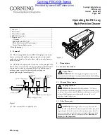 Preview for 1 page of CORNING FBC-005 Operating Instructions Manual