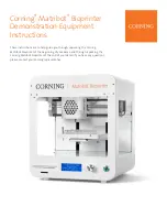 CORNING Matribot Bioprinter Instructions Manual preview