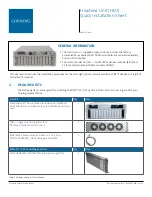 CORNING ONE HEU Quick Installation Sheet preview