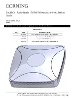 CORNING SCRN-510 Hardware Installation Manual preview