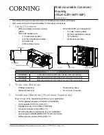 Preview for 1 page of CORNING WCH-02P Manual