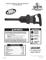 Cornwell Tools Blue Power CAT6156B Operating Instructions preview