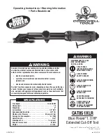 Preview for 1 page of Cornwell Tools blue POWER CAT851XLR Operating Instructions