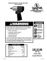 Cornwell Tools CAT-2115M Operating Instructions preview