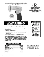 Cornwell Tools CAT-300MDAS Operating Instructions preview