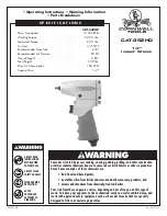 Cornwell Tools CAT-352HD Operating Instructions preview