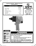 Предварительный просмотр 1 страницы Cornwell Tools CAT-3775 Operating Instructions