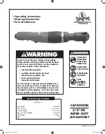 Preview for 1 page of Cornwell Tools CAT-8000SD Operating Instructions