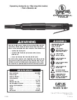 Cornwell Tools CAT125 Operating Instructions preview