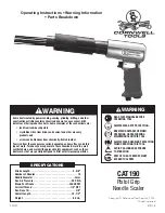 Preview for 1 page of Cornwell Tools CAT190 Operating Instructions