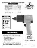 Preview for 1 page of Cornwell Tools CAT231 Operating Instructions