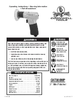 Cornwell Tools CAT300MP Operating Instructions preview