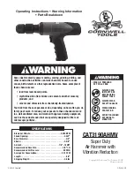 Cornwell Tools CAT3190AHMV Operating Instructions And Warnings preview