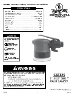 Cornwell Tools CAT325 Quick Manual preview