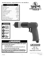 Cornwell Tools CAT350HD Operating Instructions preview