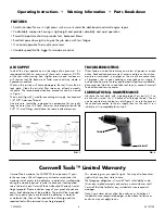 Preview for 4 page of Cornwell Tools CAT352CH Quick Manual