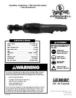 Cornwell Tools CAT8000BP Operating Instructions preview