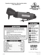 Preview for 1 page of Cornwell Tools CAT820R Operating Instructions