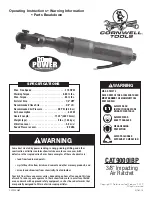 Preview for 1 page of Cornwell Tools CAT9000IBP Operating Manual