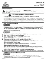 Preview for 2 page of Cornwell Tools CSEES1KM Operating Manual