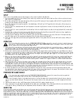 Preview for 3 page of Cornwell Tools CSEES1KM Operating Manual