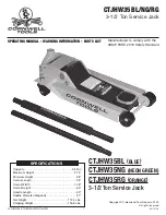 Preview for 1 page of Cornwell Tools CTJHW35BL Operating Manual