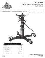 Preview for 1 page of Cornwell Tools CTJTJ1KA Operating Manual