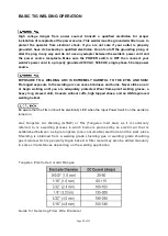 Preview for 28 page of Cornwell Tools MMW240TIG Owner'S Manual