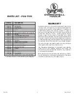 Preview for 8 page of Cornwell Tools PSG-1100 Operating Instructions Manual