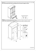 Preview for 10 page of CORONA 2 DOOR 1 DRAWER WARDROBE Assembly Instructions Manual