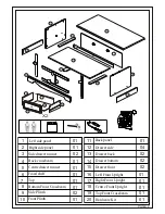 Preview for 2 page of CORONA 2 Drawer Flat ScreenTV Unit Assembly Instructions Manual