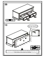 Preview for 6 page of CORONA 2 Drawer Flat ScreenTV Unit Assembly Instructions Manual