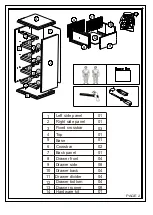 Preview for 2 page of CORONA 4 DRAWER CD CHEST Assembly Instructions