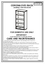 Preview for 1 page of CORONA Dvd Rack Assembly Instructions Manual