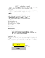 Preview for 1 page of CORONA GR7SF Instruction Manual