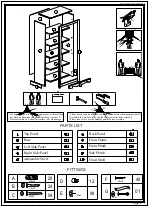 Preview for 2 page of CORONA Tall Bookcase Assembly Instructions