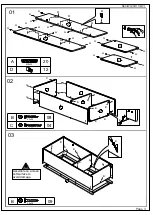 Preview for 3 page of CORONA Tall Bookcase Assembly Instructions