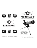 Preview for 1 page of Coronado SolarMax 40 Instruction & Maintenance Manual