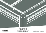 Предварительный просмотр 1 страницы Corradi PERGOTENDA MAESTRO Installation Manual