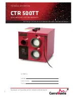 CorroVenta CTR 500TT User Manual preview