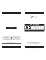 Preview for 1 page of Corsair AX1500i Manual