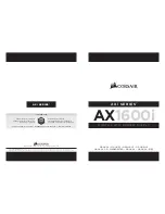 Preview for 1 page of Corsair AX1600i Manual